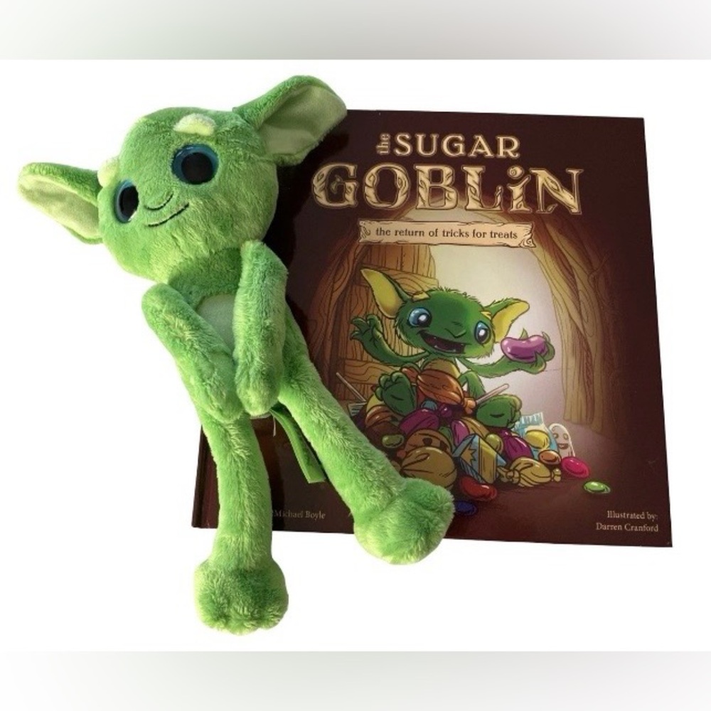 The Sugar Goblin Book Plush Toy Return Of Tricks For Treats SEE Condition Note